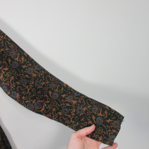 LL Bean Long Sleeve Maxi Dress S Floral Cottagecore Cotton Boho Vtg Grandma 504 - Picture 6 of 13